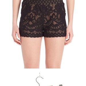 BCBGMaxAzria Lilli Black Lace Shorts Size XS